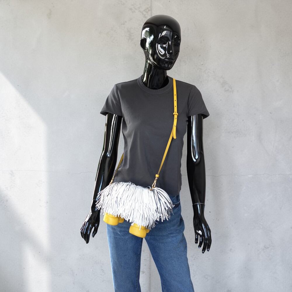 Kate Spade Showdog Fringed 3D Dog Leather Crossbody Bag KB164 Mint Rare - Picture 5 of 16